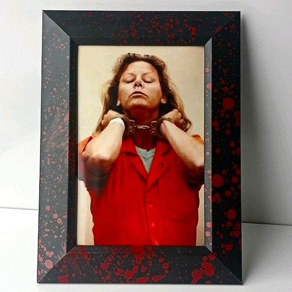 Aileen Wuornos Serial Killer 80s vintage Retro Frame Photo Print Unique Oddity - Picture 4 of 4